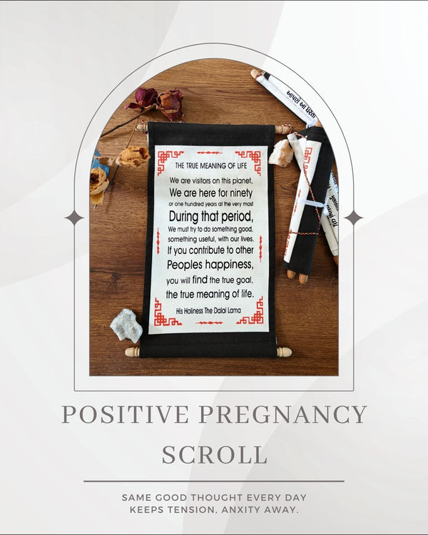 Positive Pregnancy Scroll | English- 01 Nos | Pregnancy Affirmations