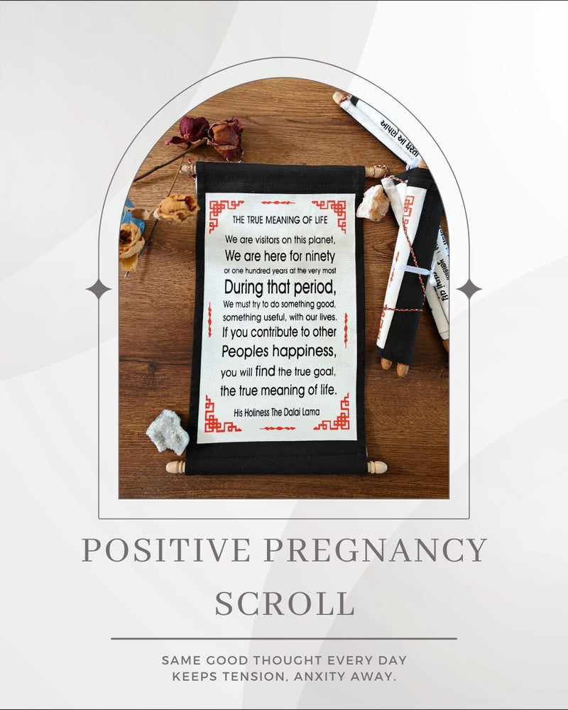 Positive Pregnancy Scroll | English- 01 Nos | Pregnancy Affirmations